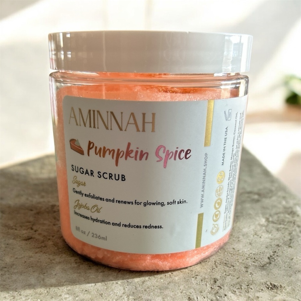 AMINNAH Pumpkin Spice Sugar Scrub - Orange - Picture 1 of 2